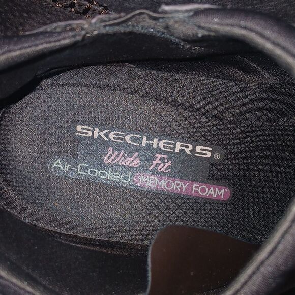 Skechers Wide Fit Air cooled memory foam brown ankle boots Sz  9 NWOT - Picture 6 of 8